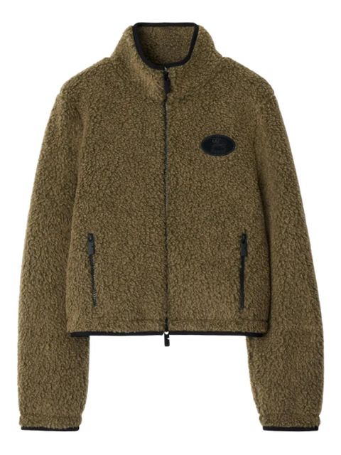Burberry fleece cropped jacket - Green - zdjęcie produktu nr 1
