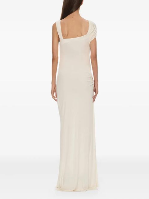 Christopher Esber Veer spiral crystal draped maxi dress - Neutrals