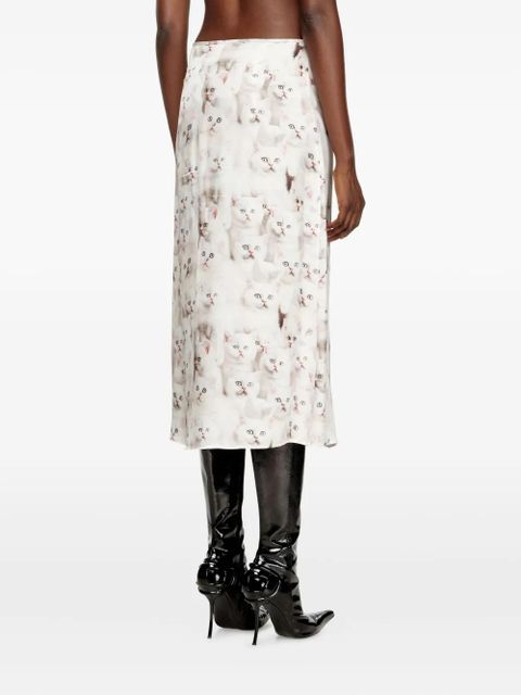 Diesel O-Rchid-R1 skirt - White