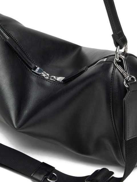 Diesel logo-embossed shoulder bag - Black