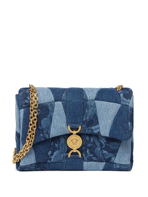 Versace Kleio denim quilted shoulder bag - Blue - zdjęcie produktu nr 1
