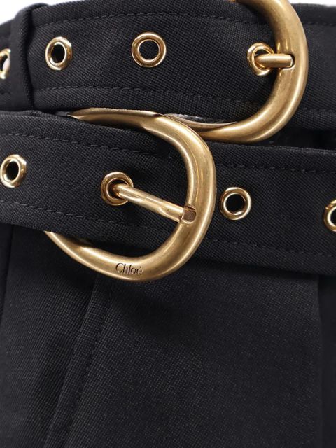 Chloé buckle high-waisted trousers - Black