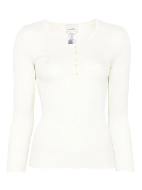 ISABEL MARANT ribbed top - White - zdjęcie produktu nr 1