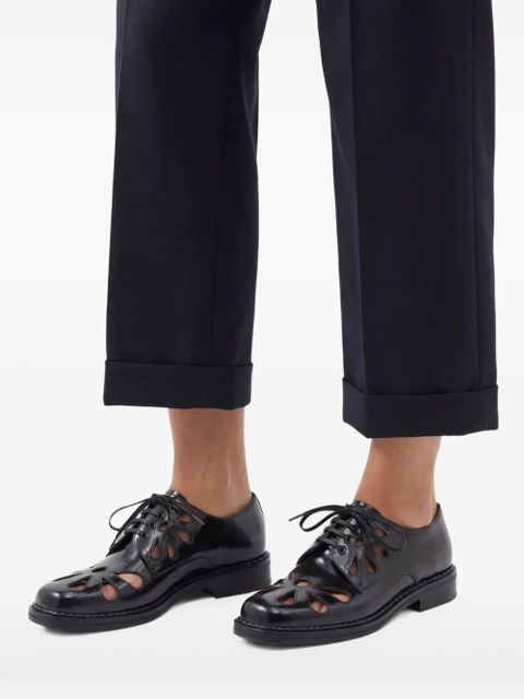 Simone Rocha Daisy derby shoes - Black