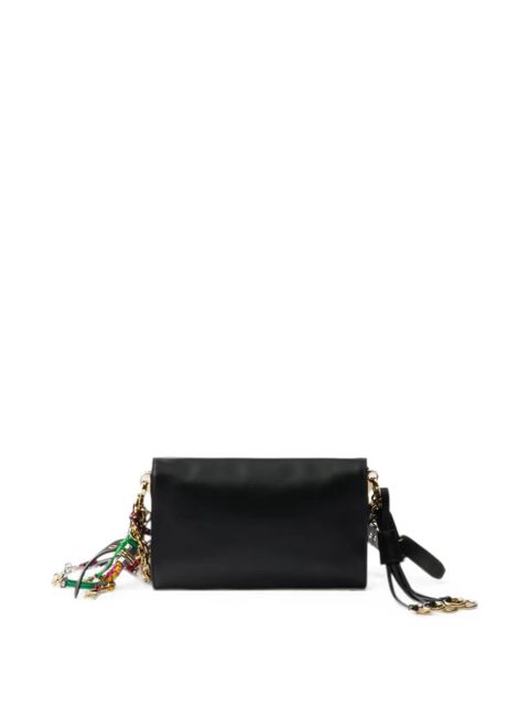 Prada small Soft Sound leather shoulder bag - Black