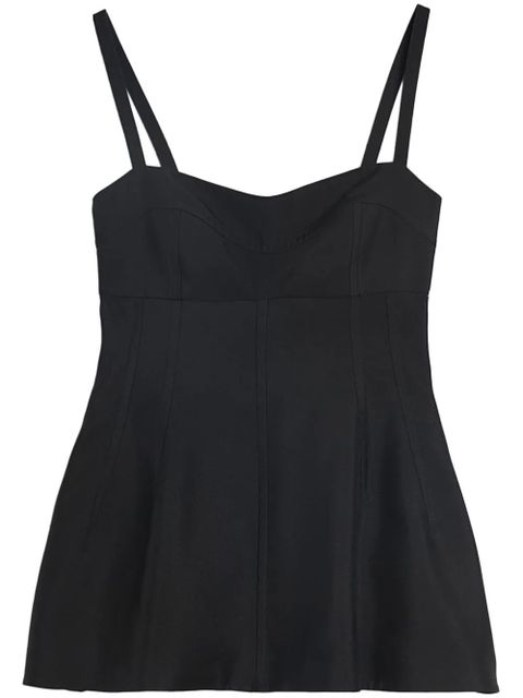 Jil Sander sleeveless bustier top - Black - zdjęcie produktu nr 1
