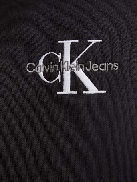 Calvin Klein Jeans bluza damska kolor czarny z kapturem z aplikacją J20J223536