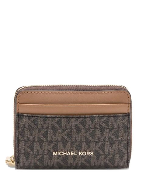 Michael Kors monogram zip wallet - Brown - zdjęcie produktu nr 1