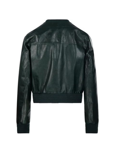 Gucci buttoned leather jacket - Green - zdjęcie produktu nr 2