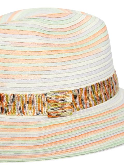 Missoni striped trimmed hat - Green - zdjęcie produktu nr 1