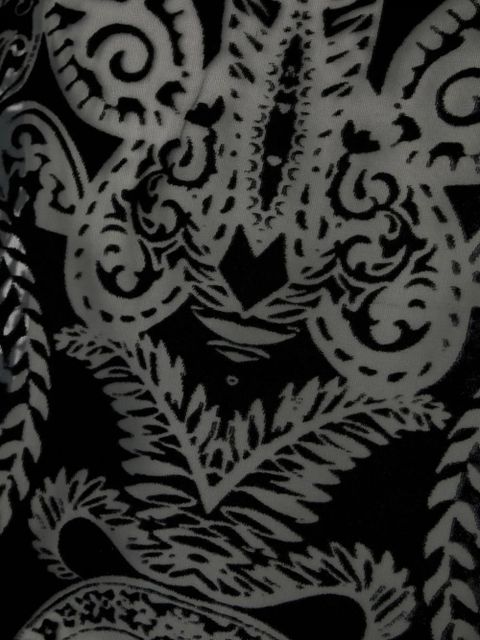 ETRO patterned silk blouse - Black