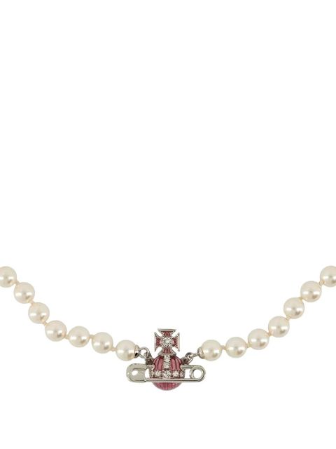 Vivienne Westwood Kitty pearl necklace - Silver