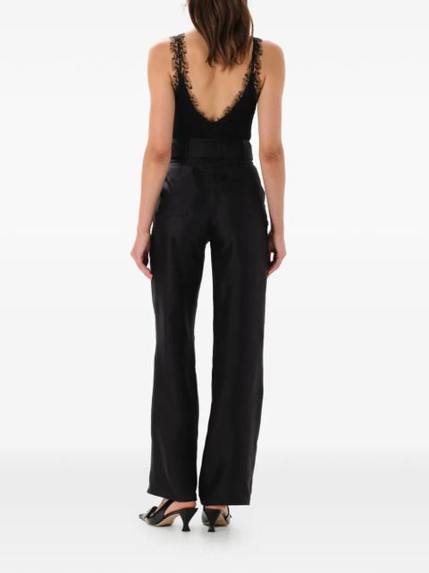 MANURÍ Isabelle lace bodysuit - Black