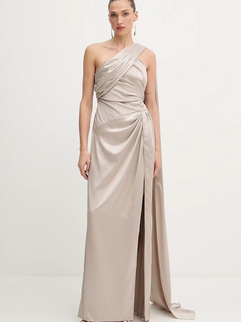 Marciano by Guess sukienka ARETHA kolor beżowy maxi dopasowana 5YGK01 7246A - zdjęcie produktu nr 1