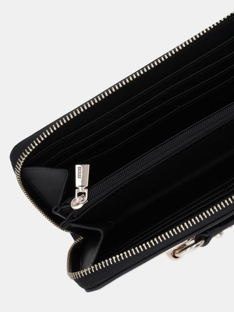 Guess portfel MIMINA damski kolor czarny SWBG80 15146