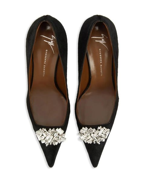 Giuseppe Zanotti 105mm Raquel Crystal pumps - BLACK