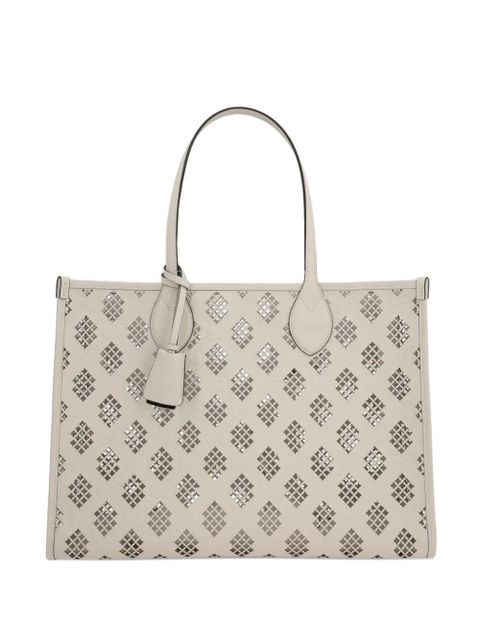 Gucci laser-cut leather tote bag - White - zdjęcie produktu nr 1