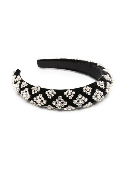 Jennifer Behr Marlena crystal-embellished headband - Black - zdjęcie produktu nr 2