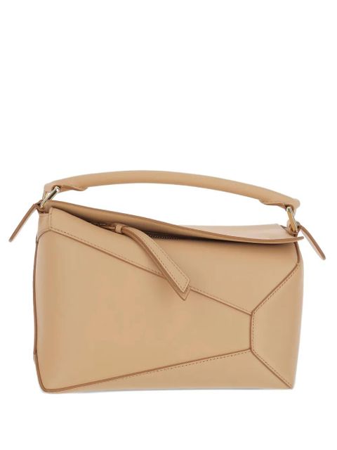 LOEWE Anagram geometric leather shoulder bag - Neutrals - zdjęcie produktu nr 1