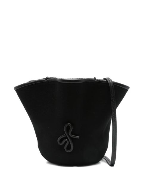 Ruslan Baginskiy ruffled bucket bag - Black - zdjęcie produktu nr 2