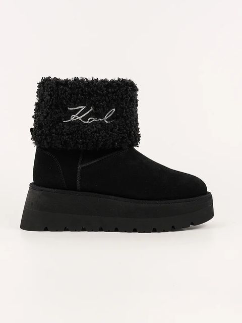 Karl Lagerfeld śniegowce SKYLAR kolor czarny KL48653 - zdjęcie produktu nr 1