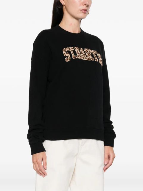 MC2 Saint Barth Stardust W logo-embroidered sweatshirt - Black