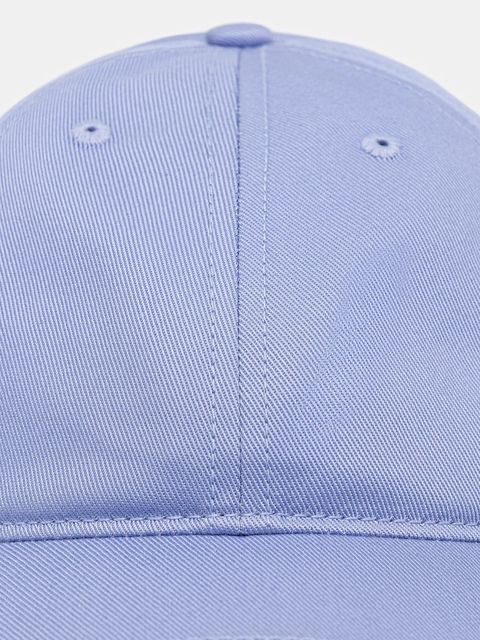 Lacoste czapka z daszkiem bawełniana kolor niebieski gładka RK0440 - zdjęcie produktu nr 2