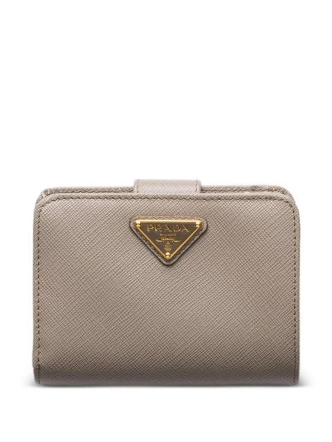 Prada small triangle-logo zip wallet - Grey - zdjęcie produktu nr 1