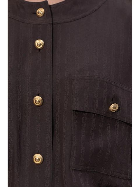 TOM FORD striped belted dress - Brown