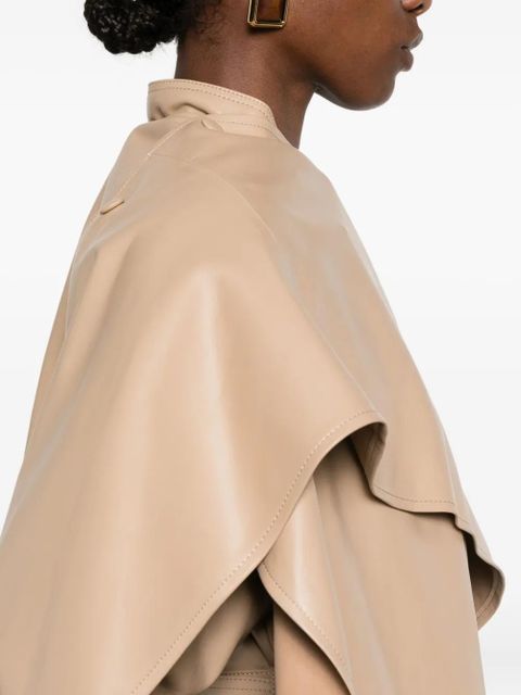 ducie Nina leather coat - Neutrals