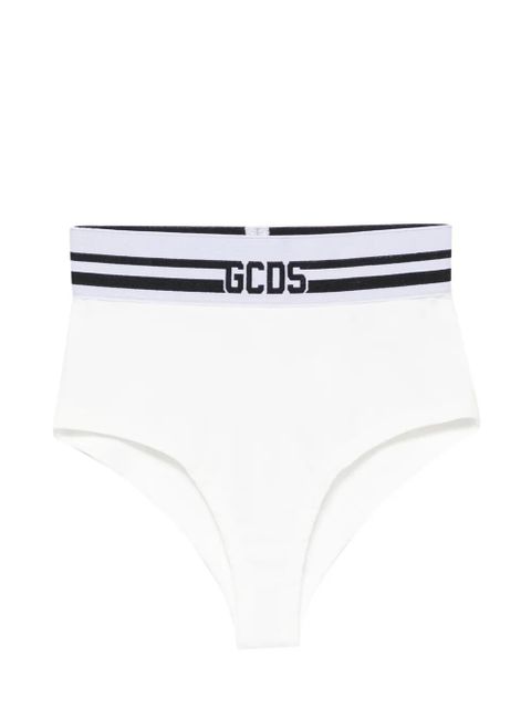 GCDS logo-tape panties - White - zdjęcie produktu nr 1