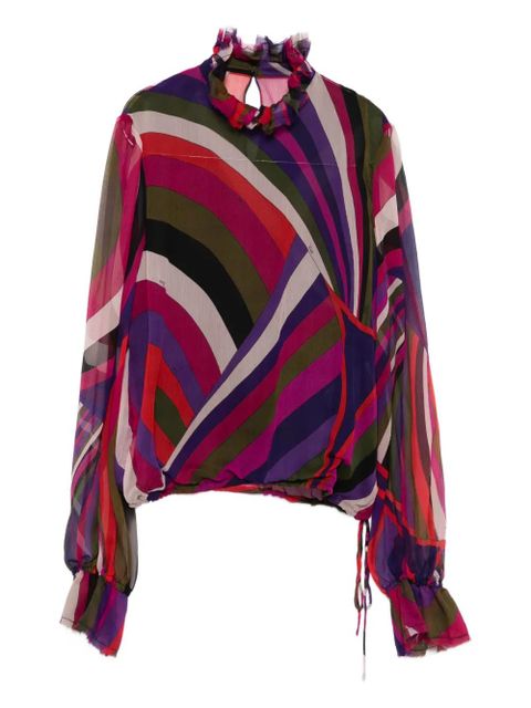 PUCCI abstract-print blouse - Pink - zdjęcie produktu nr 2