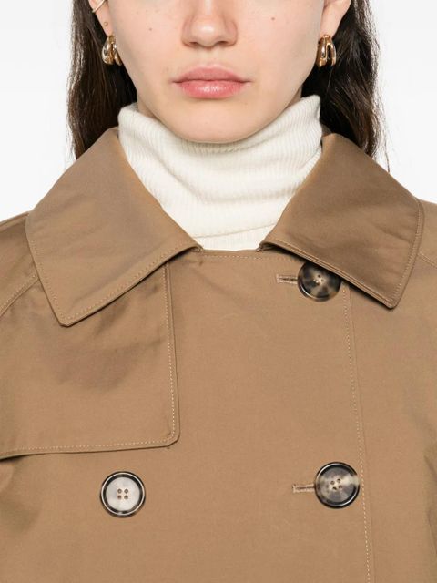 Max Mara double-breasted trench jacket - Brown