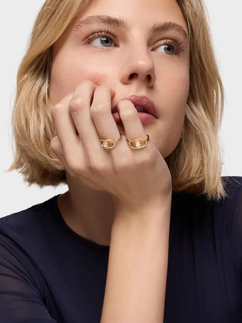 Tous pierścionek pozłacany