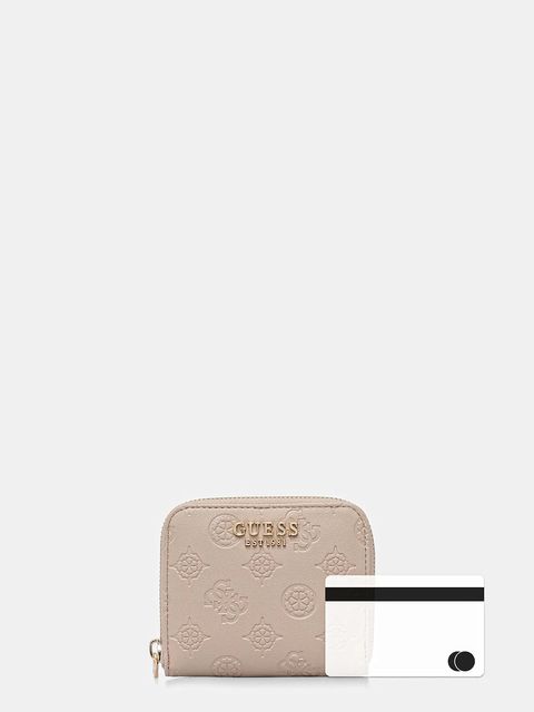 Guess portfel PHOEBE damski kolor beżowy SWPD96 65137