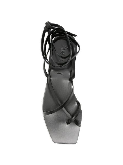 Aeyde Norah strappy leather sandals - Black