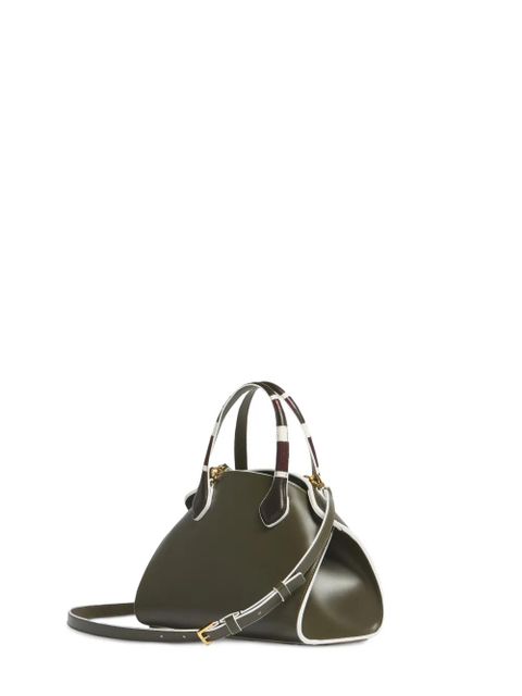 Marni contrast-trim leather mini bag - Green