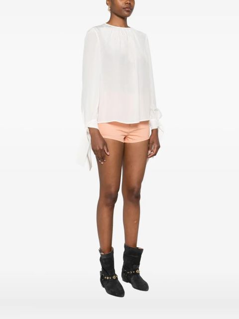 Max Mara tied-cuff blouse - Neutrals