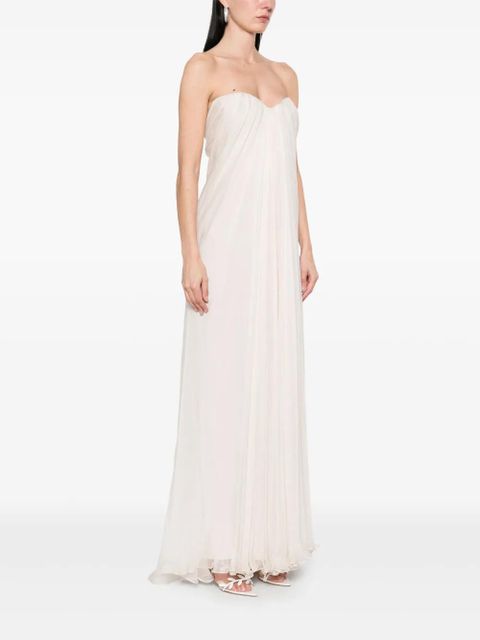 Alexander McQueen draped maxi dress - Pink - zdjęcie produktu nr 2