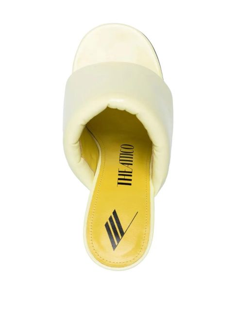 The Attico Rem 120mm open toe mules - Yellow