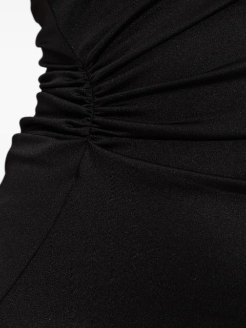 Victoria Beckham asymmetrical draped dress - Black