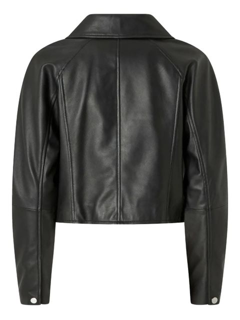 PINKO leather biker jacket - Black - zdjęcie produktu nr 2