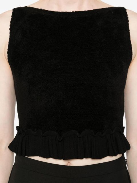 SANDRO square-neck blouse - Black