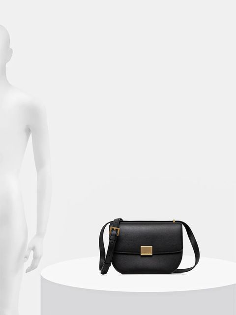 Karl Lagerfeld torebka skórzana kolor czarny A1W30444