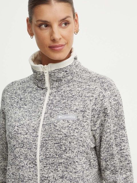 Columbia bluza sportowa Sweather Weather kolor beżowy gładka 2085724