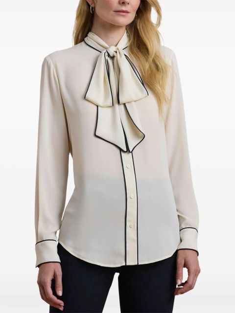 Lauren Ralph Lauren tie-neck blouse - Neutrals