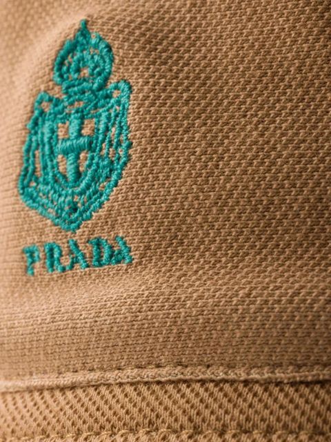 Prada old piqué bucket hat - Neutrals