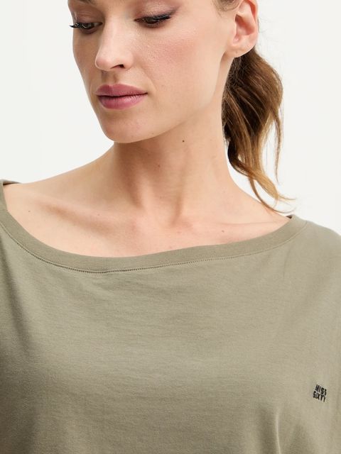 Miss Sixty t-shirt bawełniany damski kolor zielony 6S3SJ32500