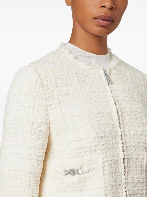 Versace cotton cardigan jacket - Neutrals