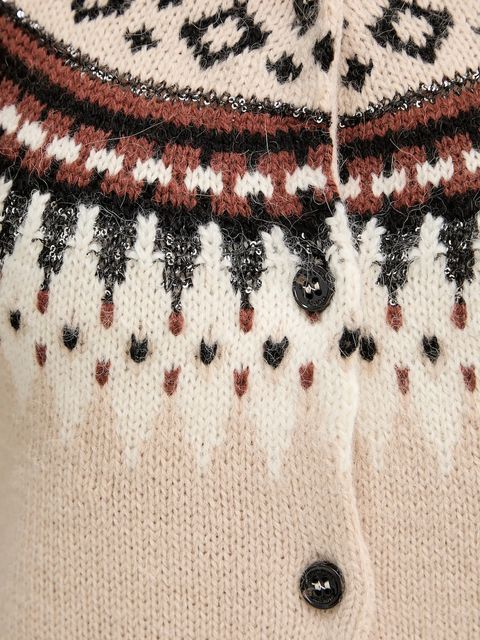 Weekend Max Mara kardigan z dodatkiem wełny CABIRIA damski kolor beżowy 2525346033600